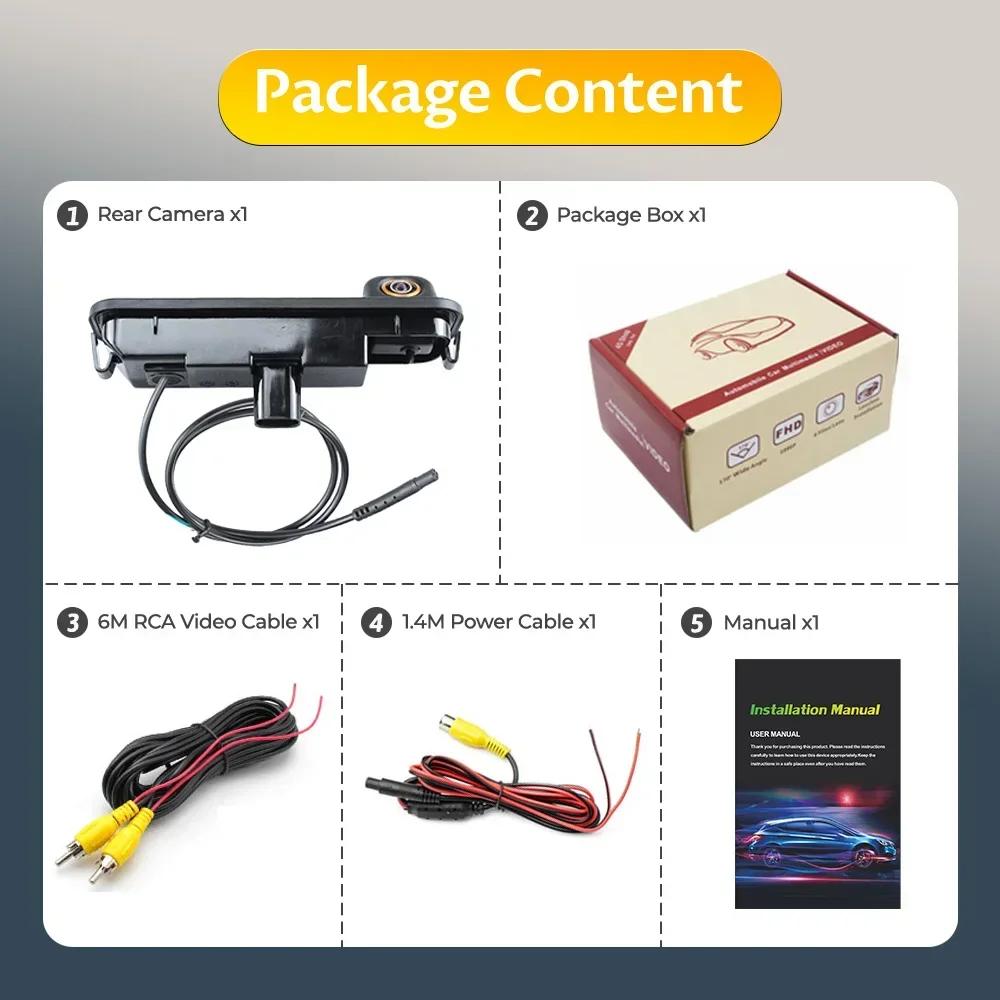 170° AHD 1080P Car Rear View Camera For Ford Focus 3 MK3 C MAX 2011-2014 Night Vision Reversing Vehicle