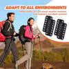 PU Leather Zippered Shoelace Inserts Waterproof Leather Zippered Shoelace Easy Installation for Hiking Boot Enhancement