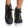 High-top Shoes Women's Thick Baseplate Shoes New Round Head High-top Casual Board Shoes Women