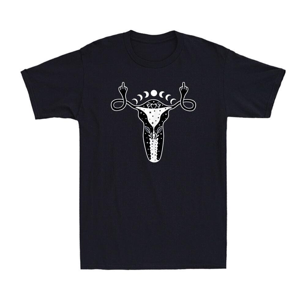 Uterus Shows Mid*le Finger Feminist Pro Choice Women s Rights Novelty T-Shirt L