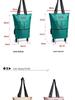 Foldable One-Way Wheel Shopping Tote – Portable, Large Capacity for Travel and Groceries
