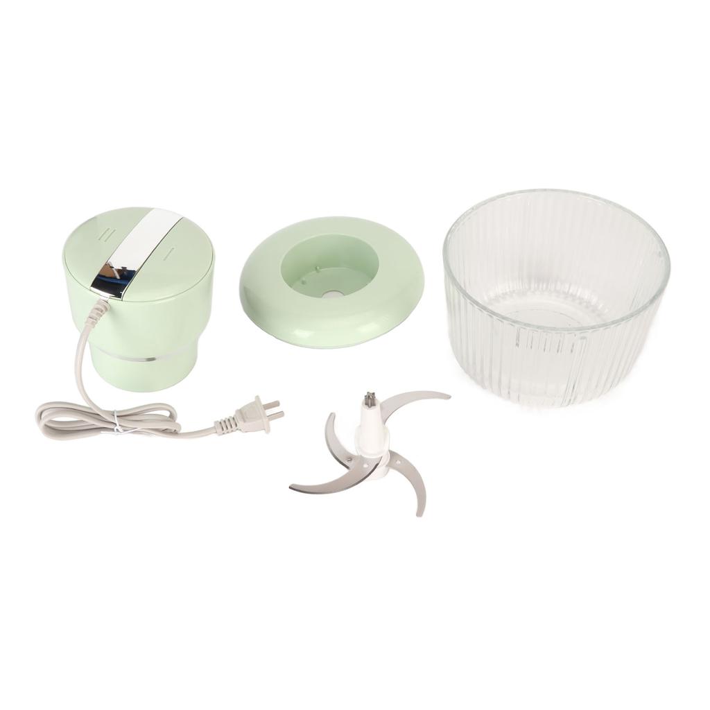 Electric Food Chopper 2L Detachable Blades Stainless Steel Wide Opening Electric Garlic Masher for