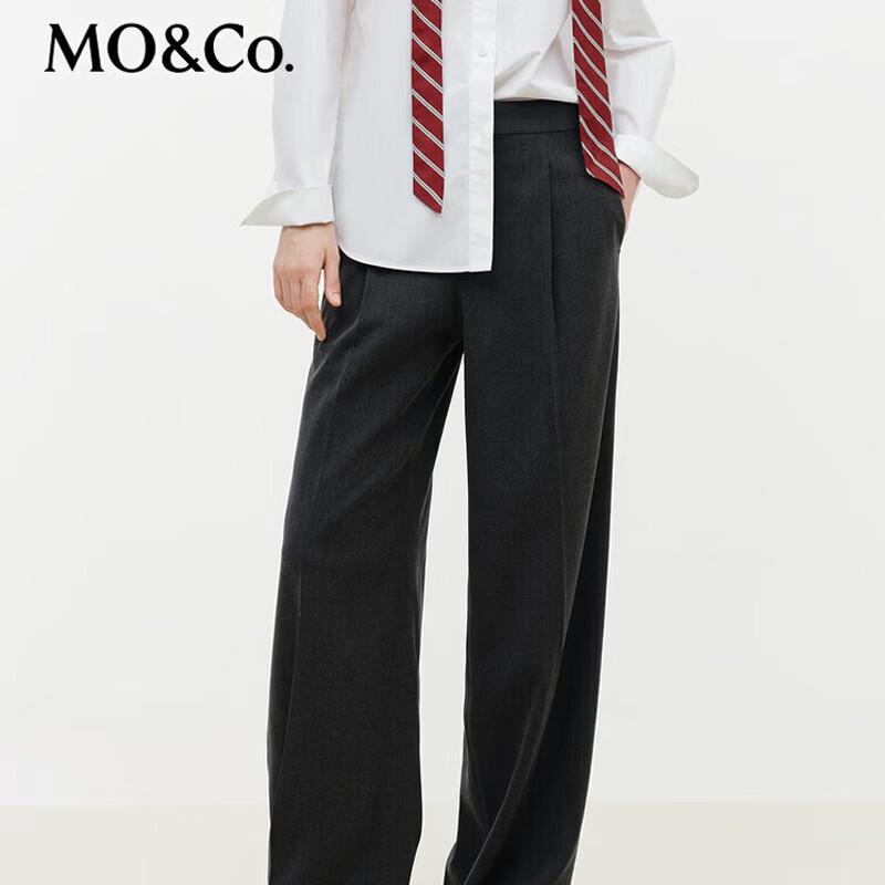 

MO&Co. Women s High-Waist Loose Wide-Leg Trousers M