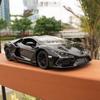 1/24 Scale Lamborghini  Revuelto Alloy Toy Car Toys Sprayable Lifting Tail Wing Acoustic and Light Return Force Trend Sports Car Model Play