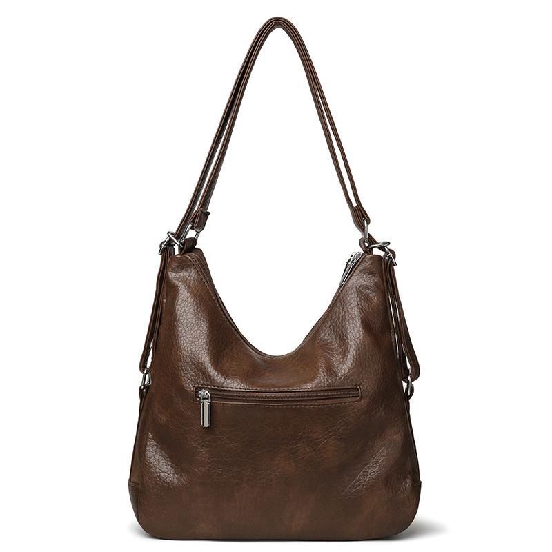 Women's Large Capacity Crossbody Bag PU Shoulder Tote Bag
