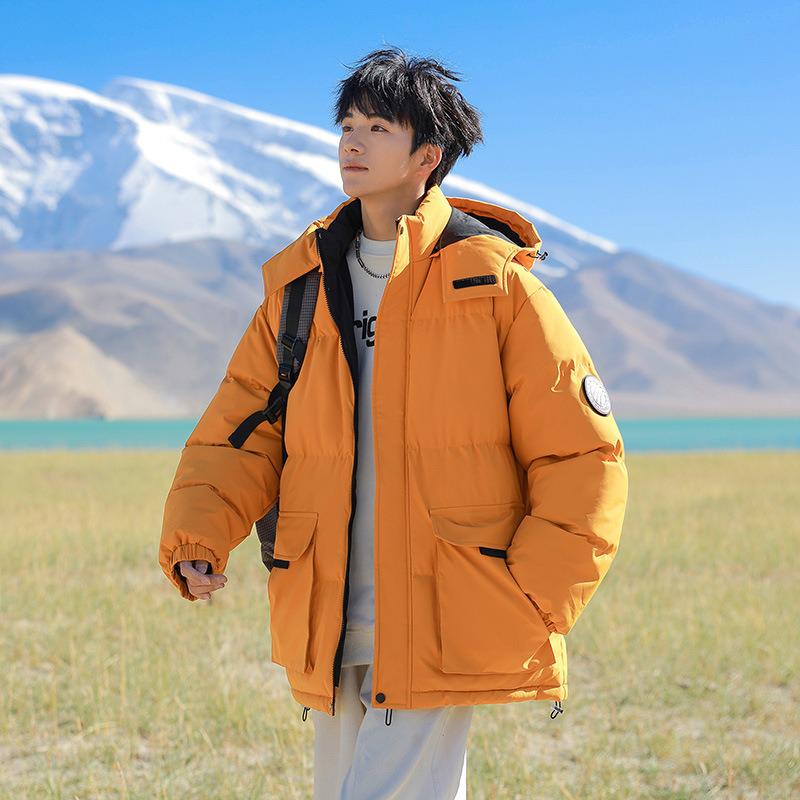 Men's Thickened Hooded Cotton Winter Jacket for Outdoor and Workwear 2025