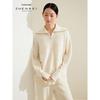 Women's Thickened Cashmere Lapel Zipper Pullover Sweater
