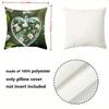 Heart-Shaped Rose Pillows with 2D Flat Printing Design Polyester pillowcase, sofa decorative cushion cov Headboard Pillow