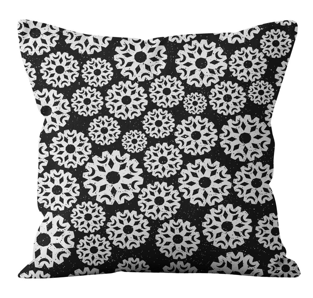 Merry Christmas Decoration Pillow Pillowcase Black White Plaid Cushion Cover Home Sofa Chair Short Plush Material