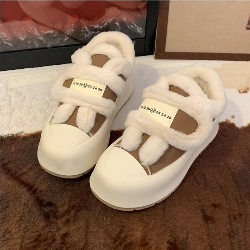 Fashion 2024 High Quality Snow Boots for Women Wear Resistant Thick-Cotton Warm Short Plush Solid Color 2024 New Design Women's Shoes