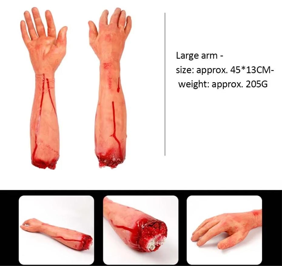 قطعة واحدة زينة الهالوين زينة أطراف بيولوجية بشرية دماغ قلب مكسور هالوين زينة أجواء الهالوين