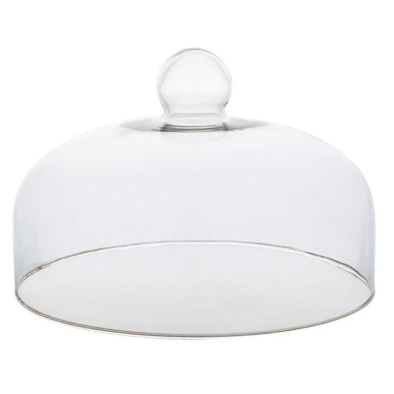 Dome Glass Cake Cover Transparent Cloche Lid Cake Cheese Food Dustproof Glass Tall Cover Party Table Decoration Kitchen Supply