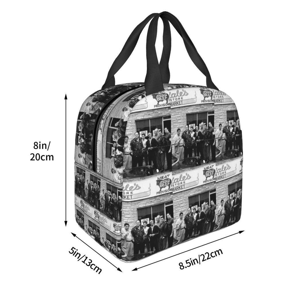 The Sopranos Family Insulated Lunch Bag for Kids School Cooler Thermal Food Box Tote Leakproof Lunch Boxes Container