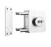 1pc Frameless Glass Door Lock No Drill Installation For Bathroom Double Swing Doors Outdoor Glass Door Use
