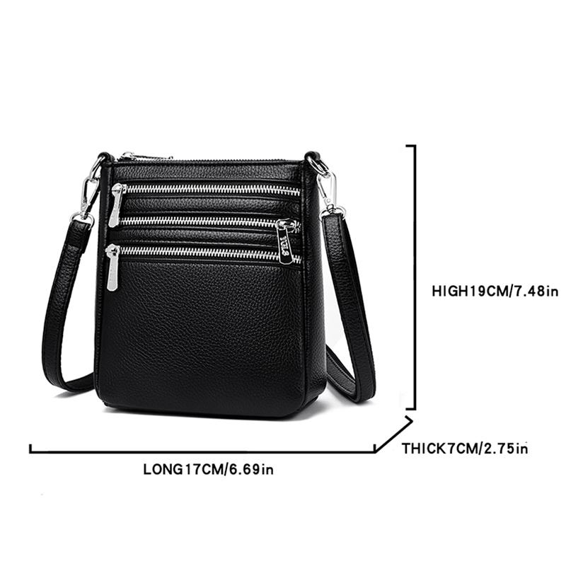 New Women's Shoulder Bag Handbag Woman Square Bag PU Leather Lady Messenger Bag Handy Bag For Women Crossbody Bag Phone Purse