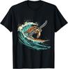 Sea Turtle Surfing Ocean Sea Turtle Ocean Sea Animal Lover T-Shirt
