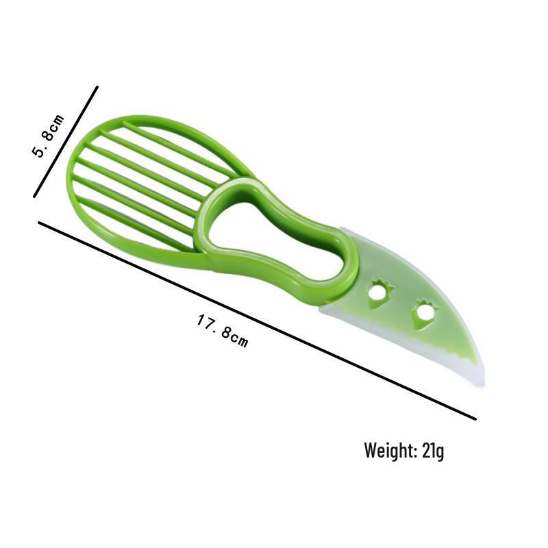 

Stainless Steel Avocado and Fruit Cutter with Peach Pitter and Dragon Fruit Slicer