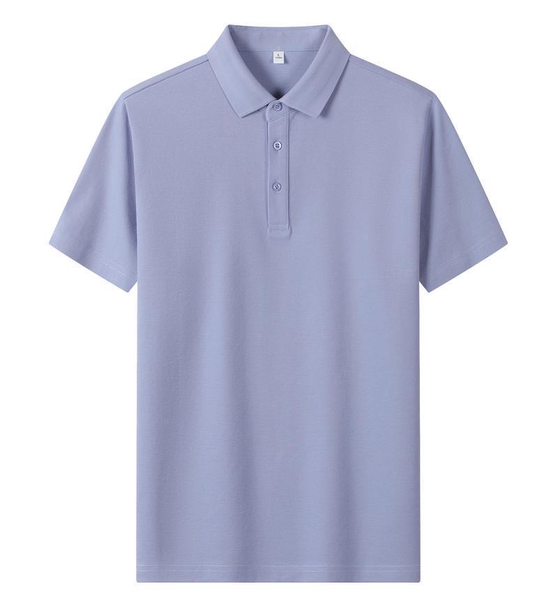 Solona Ice Silk Collared Polo T-Shirt for Office and Group Wear, Short Sleeve with Logo Print.