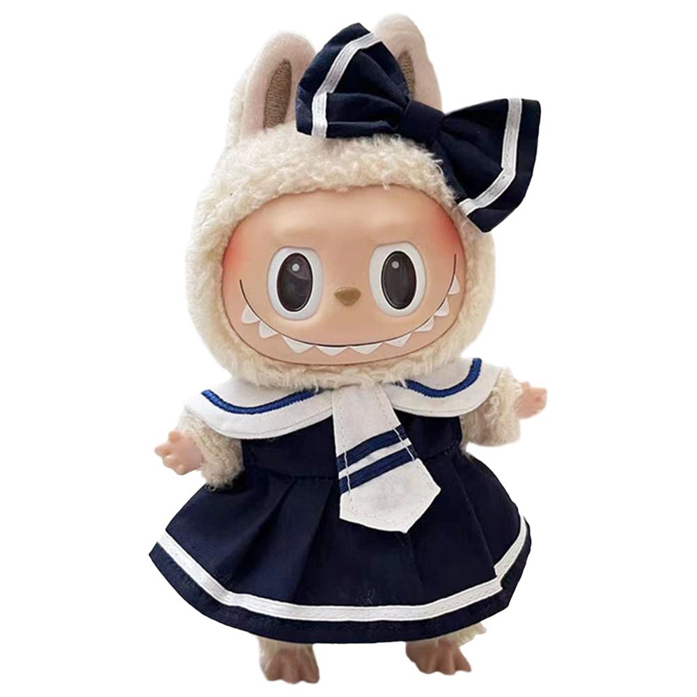 

17 см Мини Плюшевая Кукла Одежда Наряд Аксессуары Cos Аниме Плюшевый Мультфильм Декор Для Лабубу Акула Комбинезон Одежда DIY Подарки Для Девочек