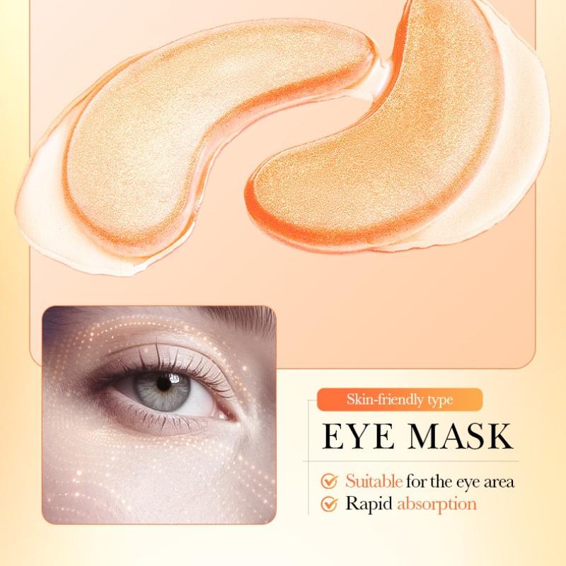 3pcsOrange moisturizing eye and lip mask, moisturizing moisturizing eye mask lip mask combination skin care products