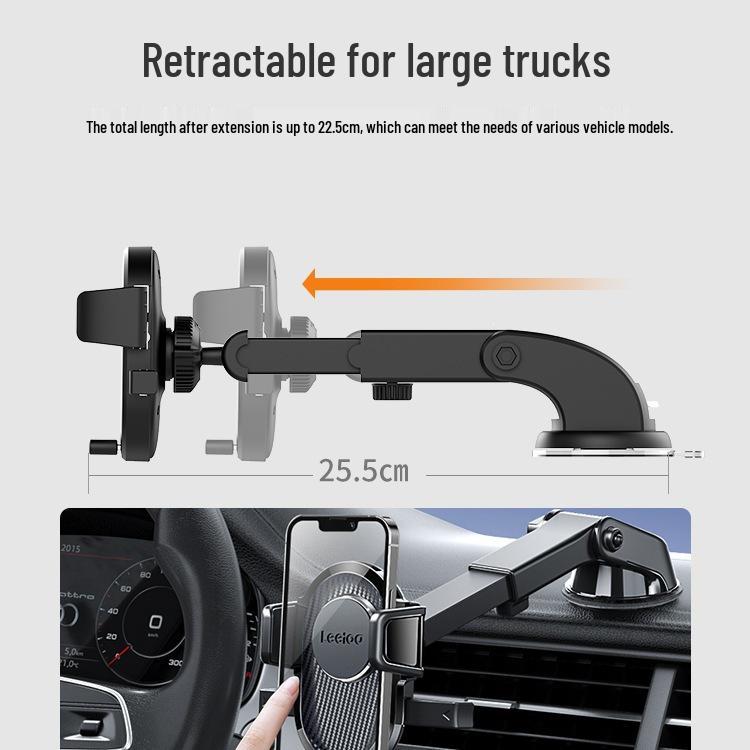 

Shockproof Truck Windshield Phone Holder with Suction Cup - 2024 Model Basic Gold