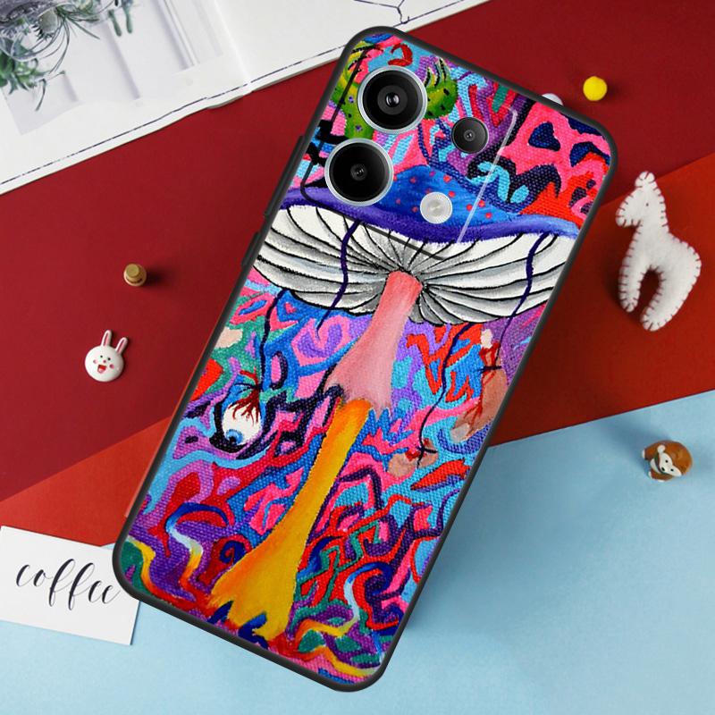 

Психоделические Грибы Цветочный Чехол Для Xiaomi Redmi Note 13 Pro 14 12 11 10 15 Pro Plus Redmi 10C 12C 13C 14C 15C 15 Чехол Redmi 14C