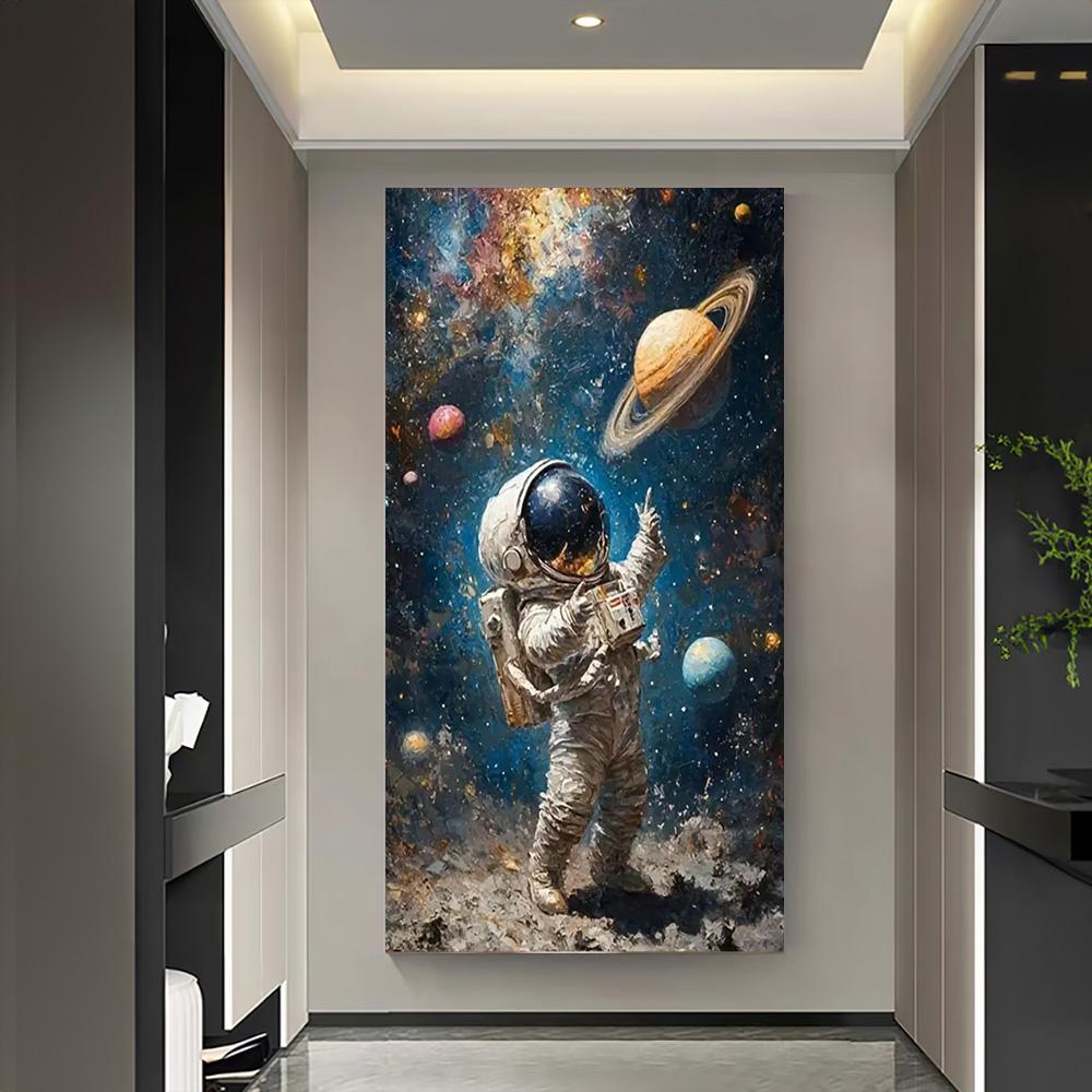 Fantasy Space Astronaut Rocket Kids Birthday Party Decorations Background Supplies Cartoon Cosmic Planet Photography Backdrop