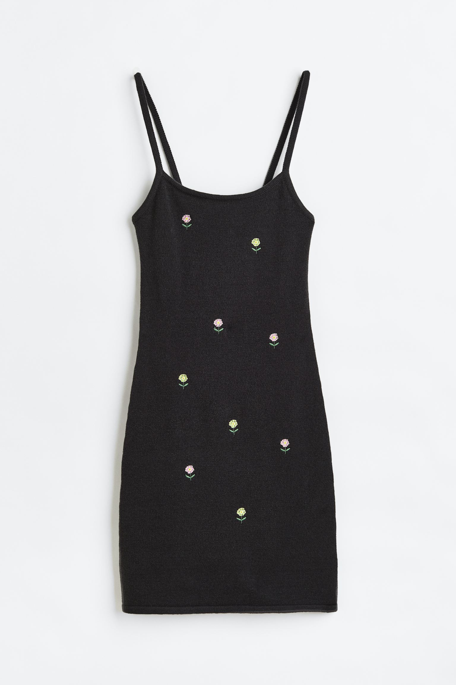 

Embroidered knitted dress