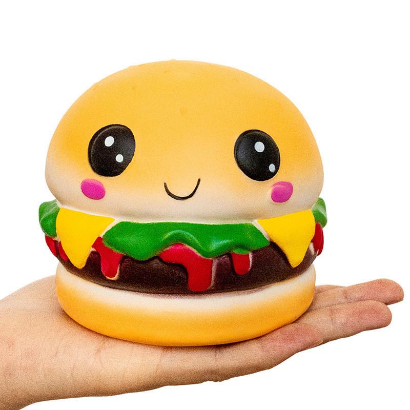 Squishy Emoji Cookies Pizza Hamburg Slow Rising Stress Reliever Toy Squeeze