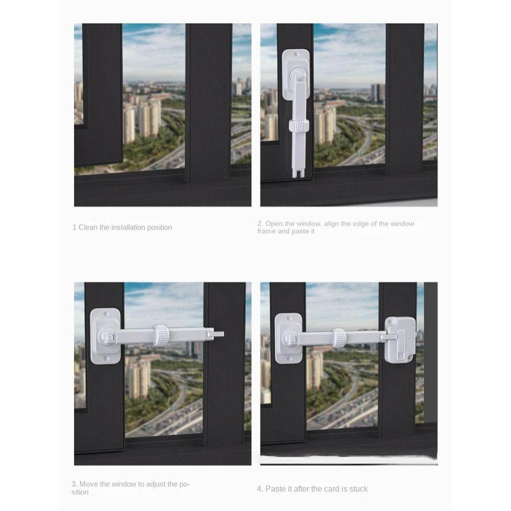 ABS Window Limit Lock Safety Buckle Window Latch New Window Wind Support  Window