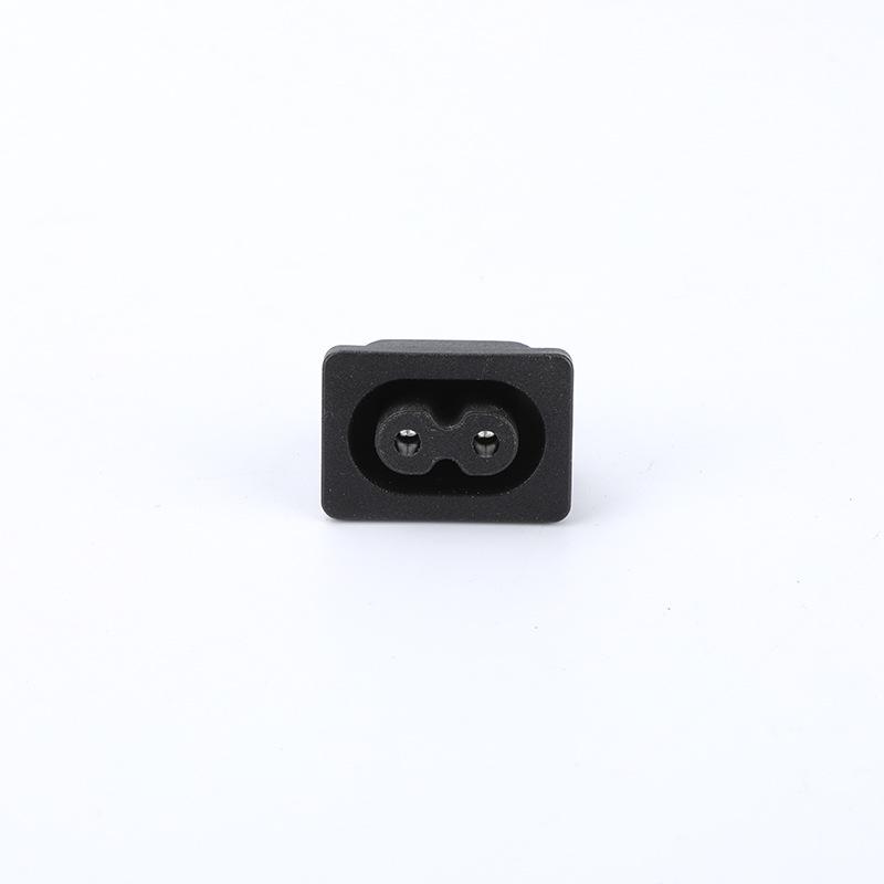 Figure-eight Female Power Socket, 2-Hole Plug, 8-Shaped Connector
