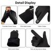 Outdoor Windproof Warm Gloves for Unisex Cycling Running Anti Cold Fleece Lining Waterproof All Finger Gloves Skiing Accessories
