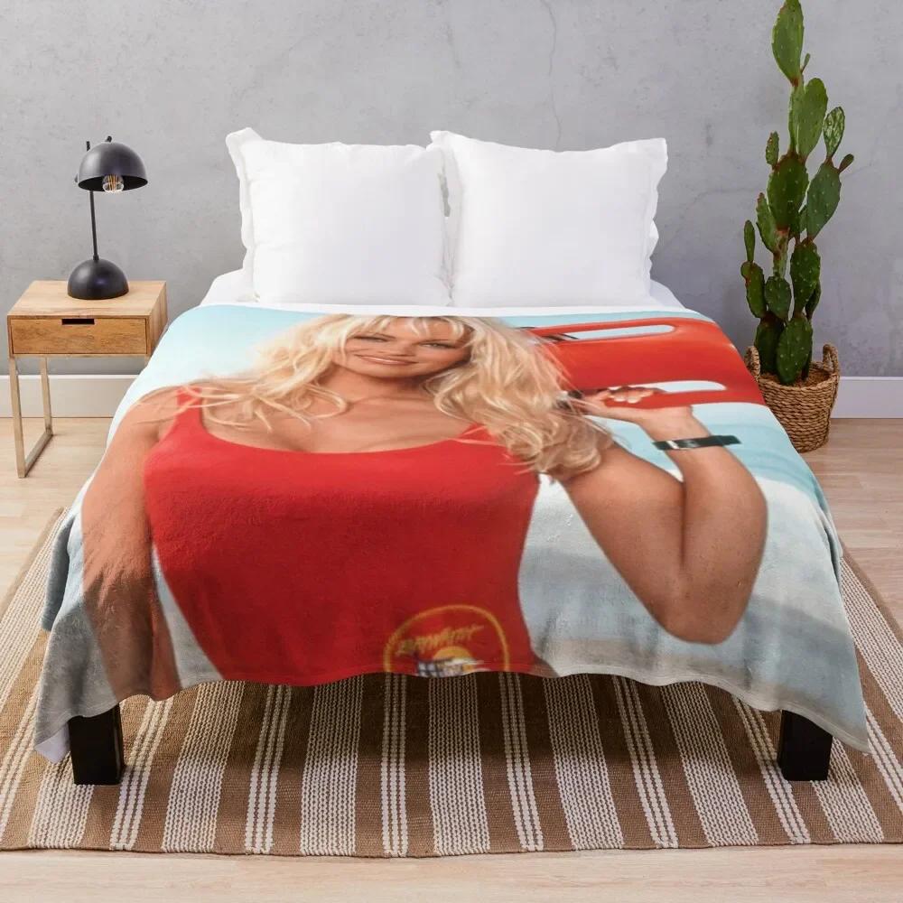 

Pamela Anderson Baywatch Throw Blanket Moving Beach Nap Blankets 75x90cm