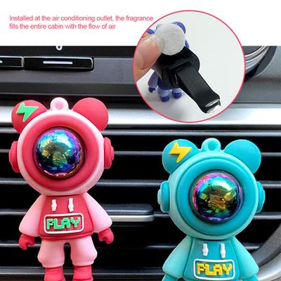Car Air Outlet Perfume Clips Cartoon Astronaut Car Air Vent Clips Air-Conditioning Outlets Aromatherapy Clip Car Accessories