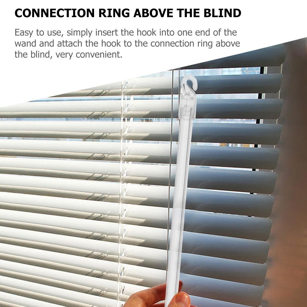 Window Blind Replacement Wand Tilt Rod Transparent Hook Vertical Blinds Control Handle Stick Blinds Rod Blind Wand
