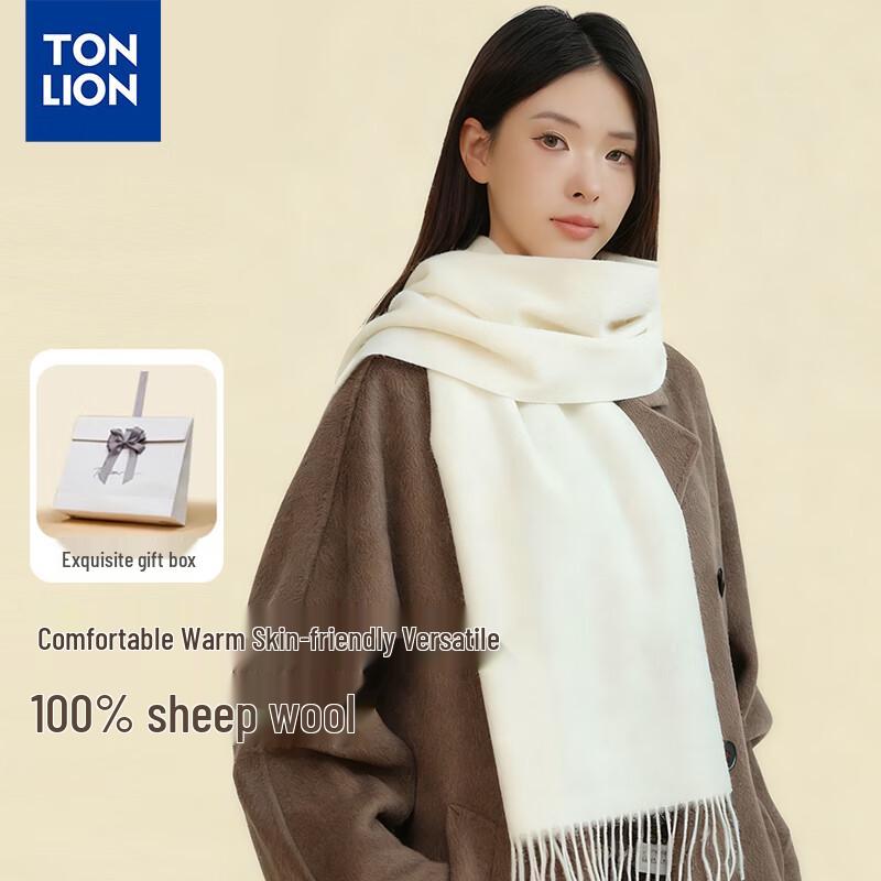 

Tangshi Luxury 100% Wool Winter Scarf for Women