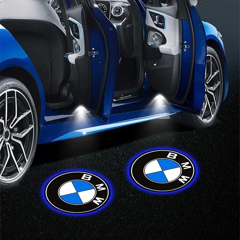 For BMW 2Pcs Car Emblem Projector Lights Door Welcome Lamps For BMW i3 i4 i5 i7 iX3 F07 F48 F39 F34 F40 G30 G20 G32 F10 F30 E83