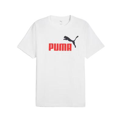 Logo Sportlich Lässig Bequem Atmungsaktiv Kurzarm T-Shirt Herren Oberteile Weiß 688948-02