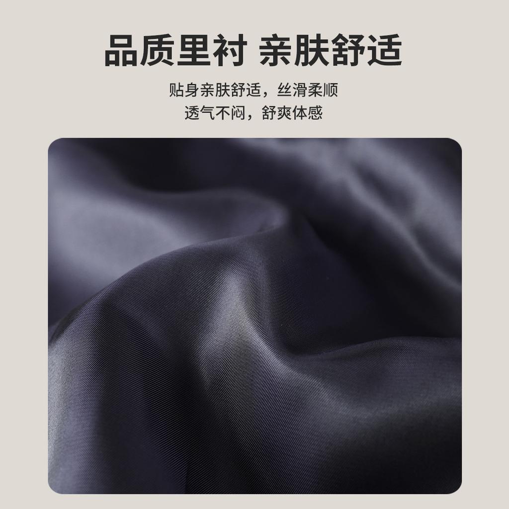 [90% Sheep Wool] Autumn/Winter Business Gentleman Collar Windbreaker Solid Color Versatile Casual Coat