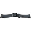 Watch Strap - MY-MONTRE - 18mm PVC - Black - Lightweight - Straight Ends