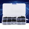 300pcs M3 Cross Round Head with Washer Carbon Steel Screw Bolt Assortment Set