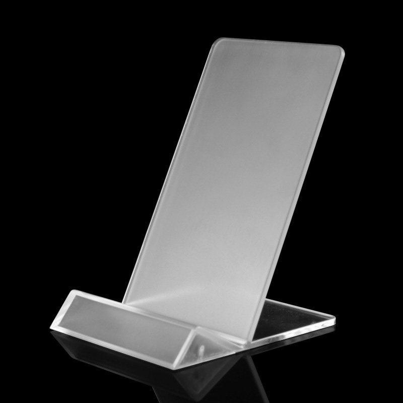 

Adjustable Mobile Phone Stand and Card Reader Holder Small Frosted Stand (up to 6 inches)