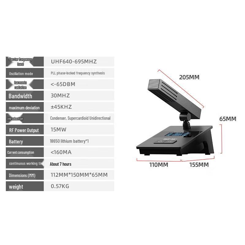 SAST Professional Wireless Conference Microphone System CN plug (adapter included)