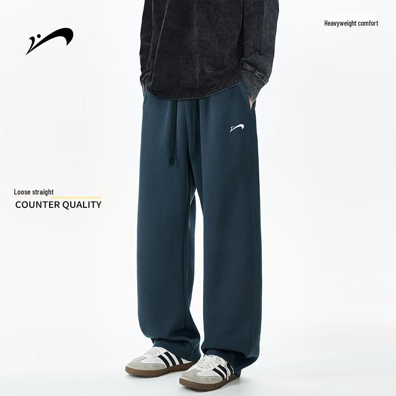 

Guirenniao Men s Loose Fit Straight-Leg Casual Sweatpants L