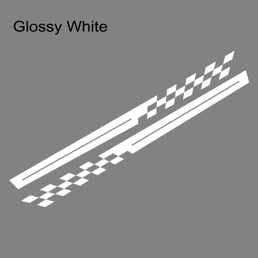 2PCS Car Side Door Long Stripes Stickers self-adhesive Racing Sport Styling Vinyl Decal Car Body Decoration Stickers Accessories