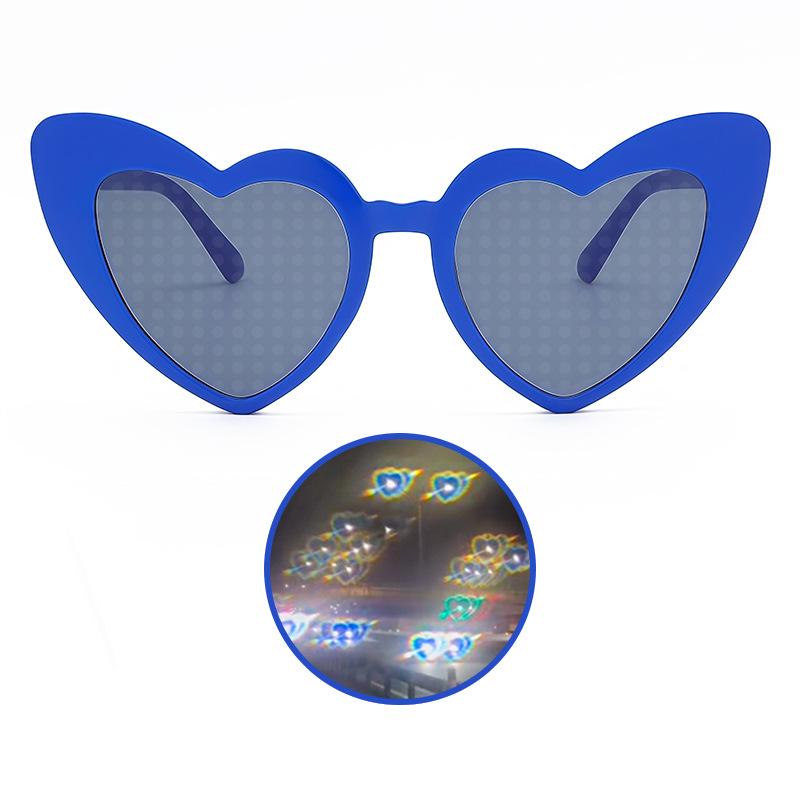 Heart Effect Night Glasses - Trendy Douyin Style Romantic Sunglasses for Women