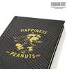 Peanuts Krawatte & Notizbuch Box-Set (PEANUTS 75. Jubiläum Schlichtes Design) PNDW1139 Grau