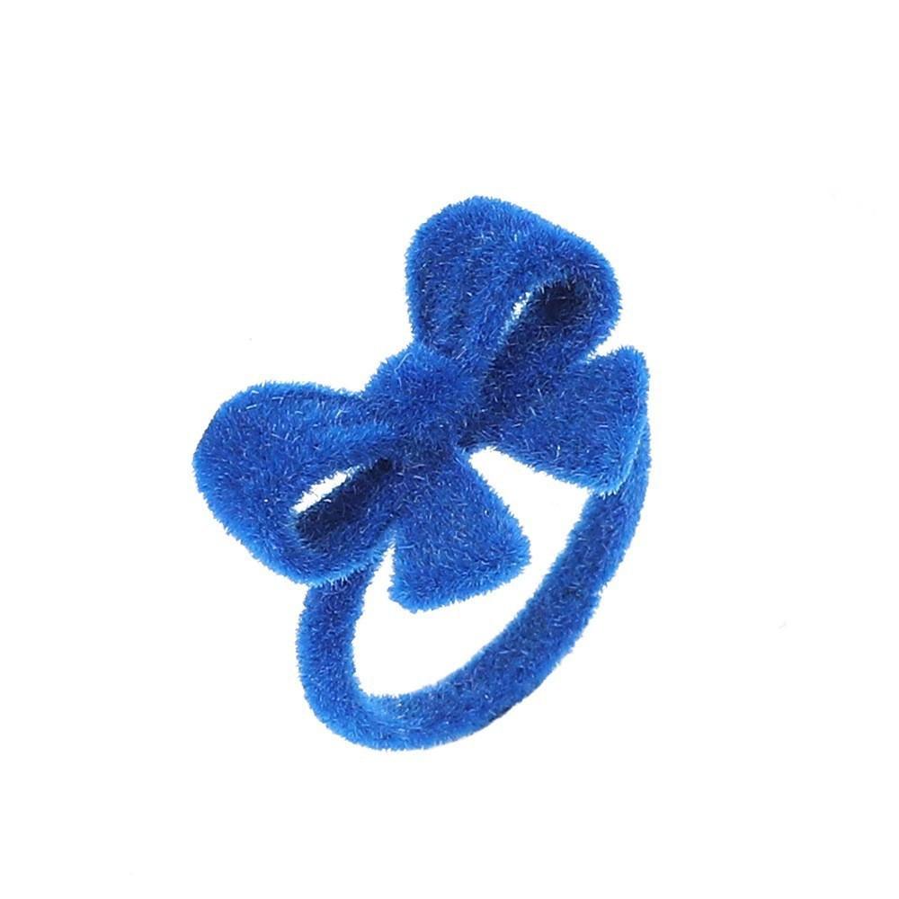 Modischer verstellbarer Retro-Partyschmuck für Damen Beflockter Ring Hase Bär Blume Geschenke