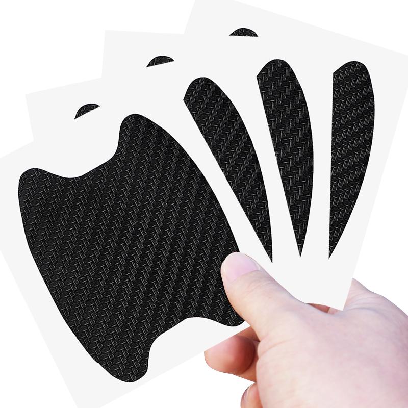 Bil Dörrklistermärke Kolfiber Repor Bil Handtag Skyddsfilm för Chevrolet Cruze Malibu Sail Spark Captiva Equinox Trax Tracker AVEO Lova Husbil