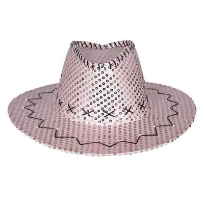 Fiestas Guirca Unisex Yetişkin Payetli Kovboy Şapkası